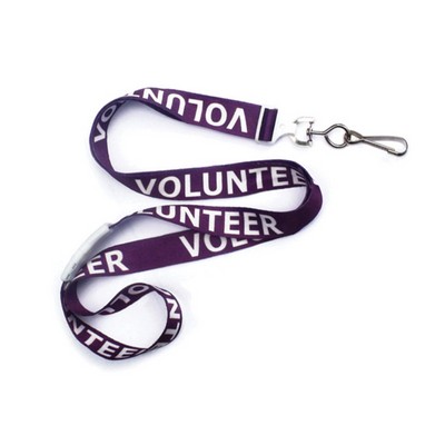 5/8" Pre-Printed Dye Sub Stock Lanyards - Staff