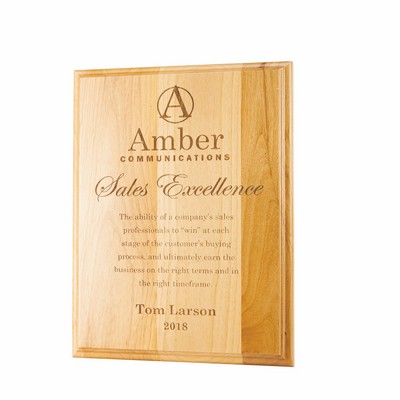 Alder Lasered Tradition Plaque (6"x8")