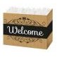 Large Welcome Kraft Stripes Theme Gift Basket Box