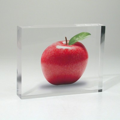 Economic Rectangle Lucite® Embedment Award (5" x 4" x 1")