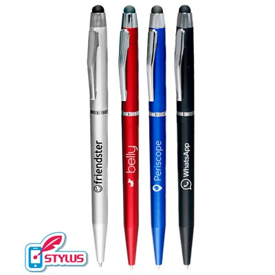 "Appealing" Slim Stylus Twist Pen