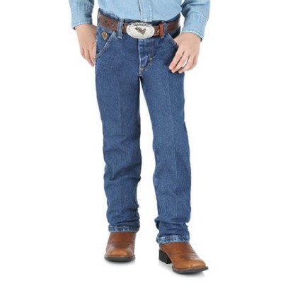 Wrangler® Boy's Heavy Stone Denim Blue Cowboy Cut® George Strait Jeans