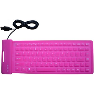 87 Keys Portable USB Silicone Keyboard