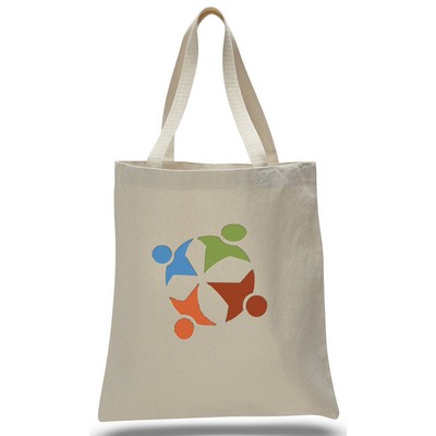 Promo Canvas Tote--Natural--1-Color Imprint