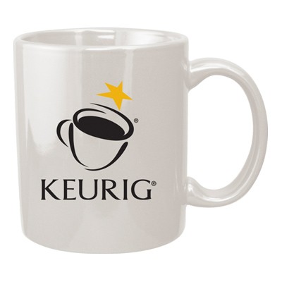 11 Oz. White Vitrified Coffee Mug