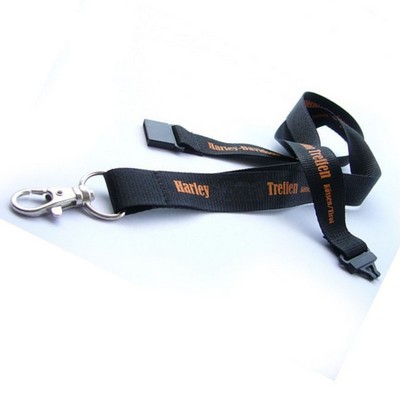 Polyester Lanyard w/ Safety Breakaway