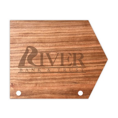 Wood Nameplate & Sign (35-39 Sq. Inches)