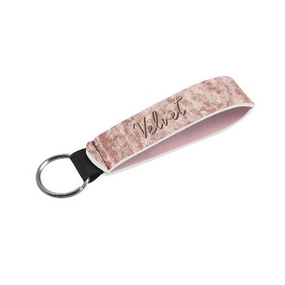 Velvet Neoprene Wrist Strap Key Holder