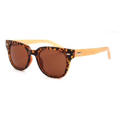 Bamboo Wood Sunglasses - Tortoiseshell Frames