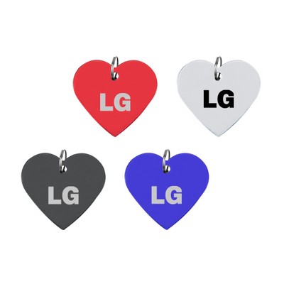 Heart Aluminum Key Tag