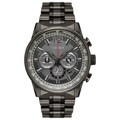 Citizen® Men's Eco Nighthawk Watch w/Charcoal Gray Dial