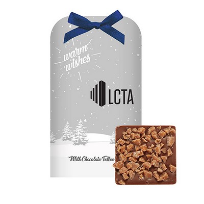 Belgian Chocolate Bar Stocking Stuffer w/ Toffee