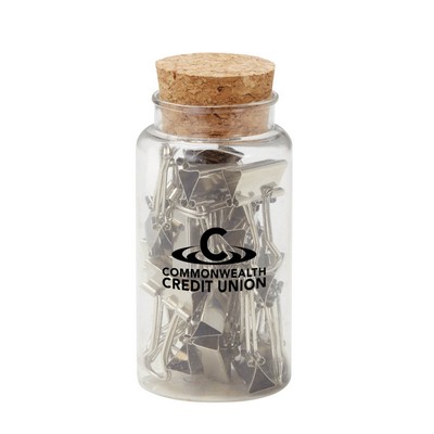 Binder Clips in a Jar