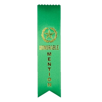 2"x8" Honorable Mention Stock Lapel Award Ribbon