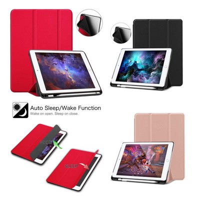 Kidder iPad Pro 10.5 Smart Cover Case with Pencil Holder (Red)