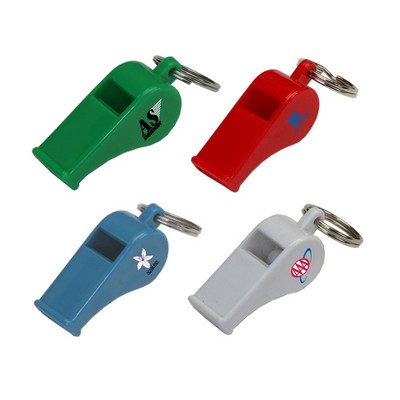 Plastic Whistle Keyring