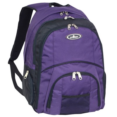 Everest Laptop Computer Backpack, Eggplant Purple