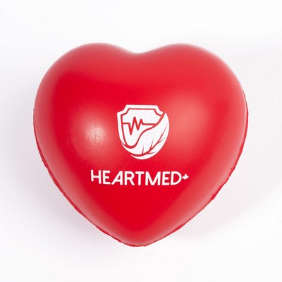 Heart Stress Ball (1 Color Imprint)