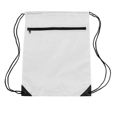 Zipper Drawstring Backpack