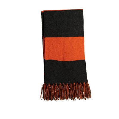 Spectator Scarf, Black/Orange