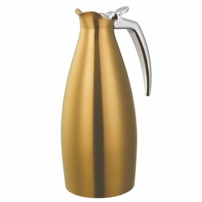 Altus 1.0 Liter Brushed Stainless Steel Carafe (Vintage Gold)