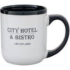 17 Oz. Vegas Mug (White Exterior/ Black Interior)