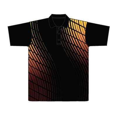 Men's Sublimation Polo Shirt w/Contrast Left Shoulder