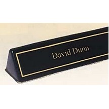 Airflyte® Black Stained Piano-Finish Nameplate