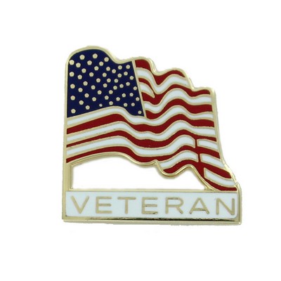 Veteran American Flag Lapel Pin