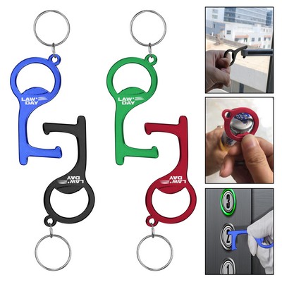 Circle Style PPE Door Opener Closer No-Touch w/Key Chain