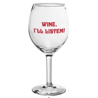 11 Oz. Etched Citation Wine Glass