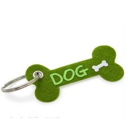 Bone Shaped Felt Key Chain