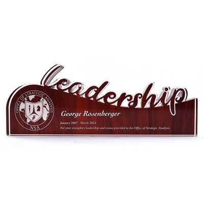 Word Block With Stock Leadership, 5"X10"