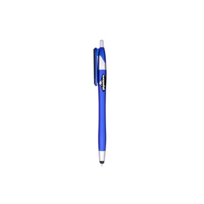 Metallic Colored Barrel Stylus Pen and Screen Cleaner