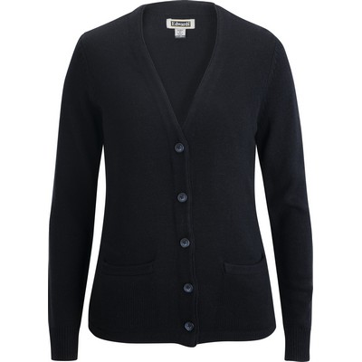 Ladies' Jersey Knit Acrylic Cardigan