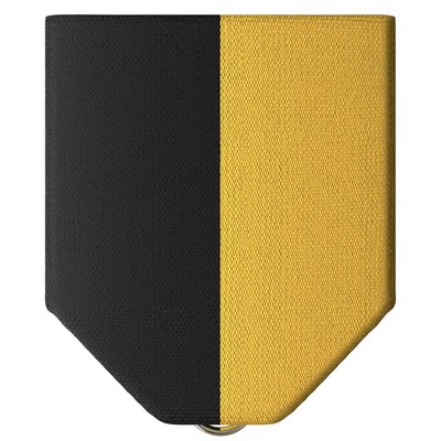 Black & Gold Ribbon Drape