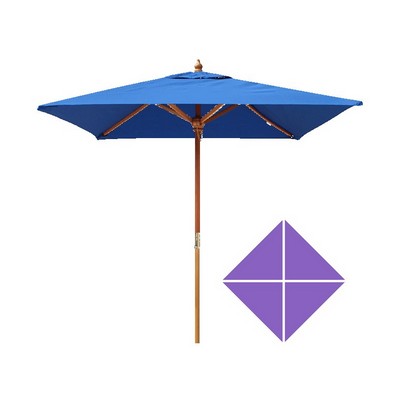 Acapulco Commercial Market Umbrella - Square 5.5'x 5.5' Wood Pole