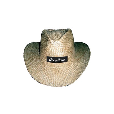 Hi Crown Cowboy Hat w/ Custom Patch