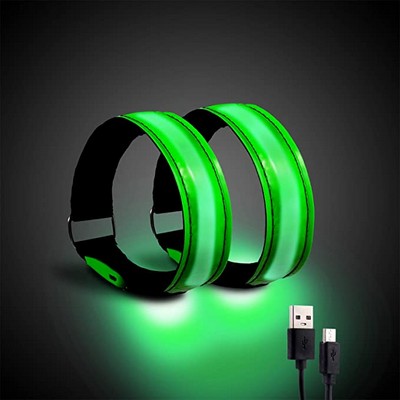 Running Light for Runners Rechargeable LED Armband Reflective Running Gear, LED Light