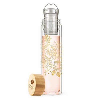 Blair™ Bouquet Glass Travel Infuser Mug by Pinky Up®