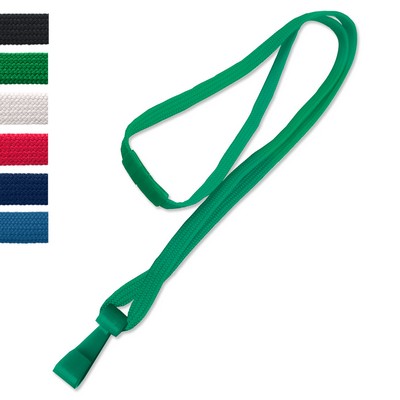 3/8" Blank Polyester Breakaway Lanyards with Wide Plastic Hook