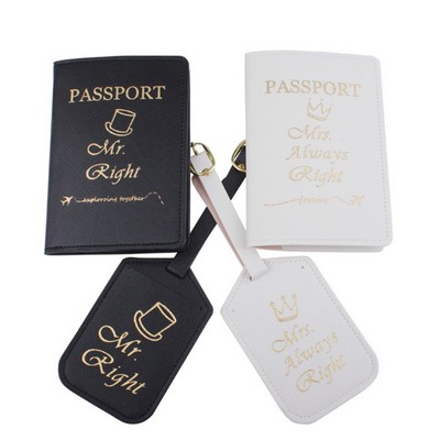 Honeymoon Travel Passport Holder Luggage Tags/Wedding Gifts for Couple