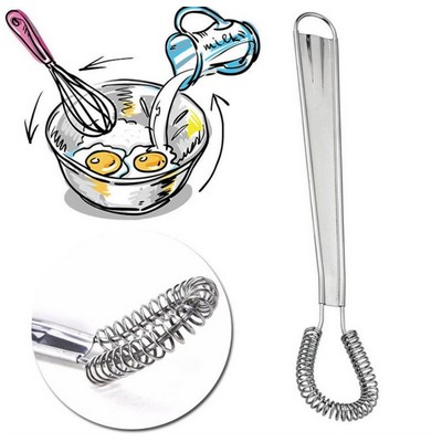 Stainless Steel Mini Spring Coil Egg Beater Whisk