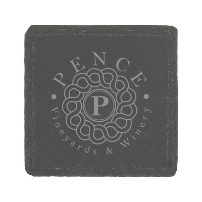 Natural Slate Stone Square Coaster