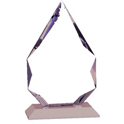 Towering Crystal Diamond Award, 9"H