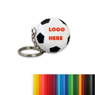 Soccer Ball Stress Reliever w/Keychain