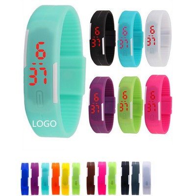 LED Silicone Digital Watch