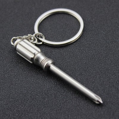 Screwdriver Shaped Keychain Tool