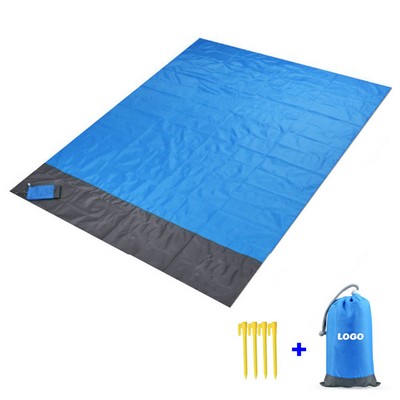 Light Weight Waterproof Picnic Beach Blanket W/ Pouch