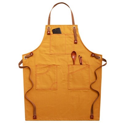 Bib Apron With Pockets